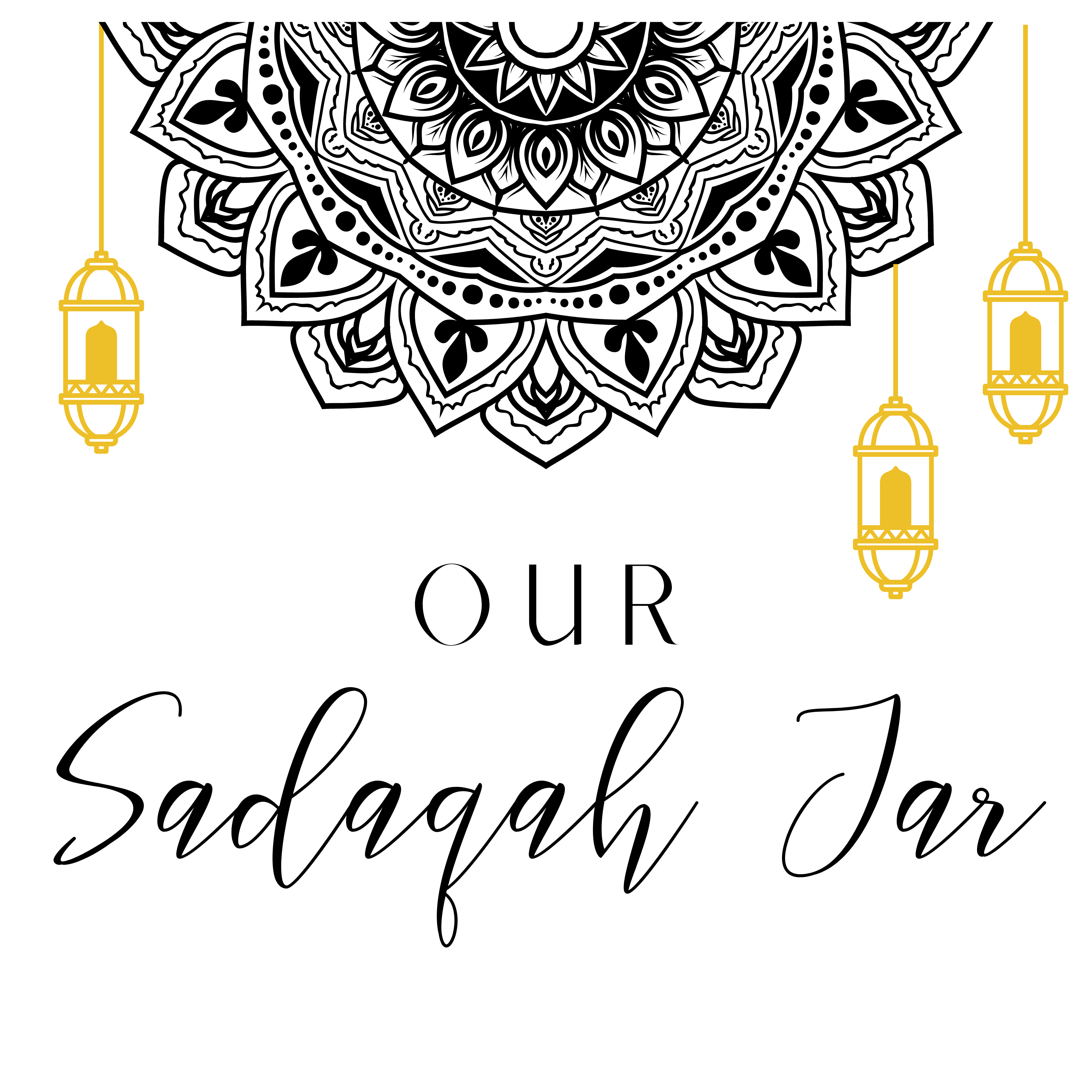 Sadqa-flesse en spaarpotte