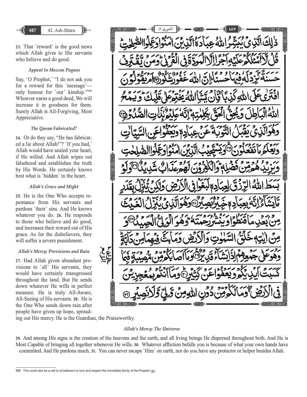 Die duidelike Koran - Slegs Engels
