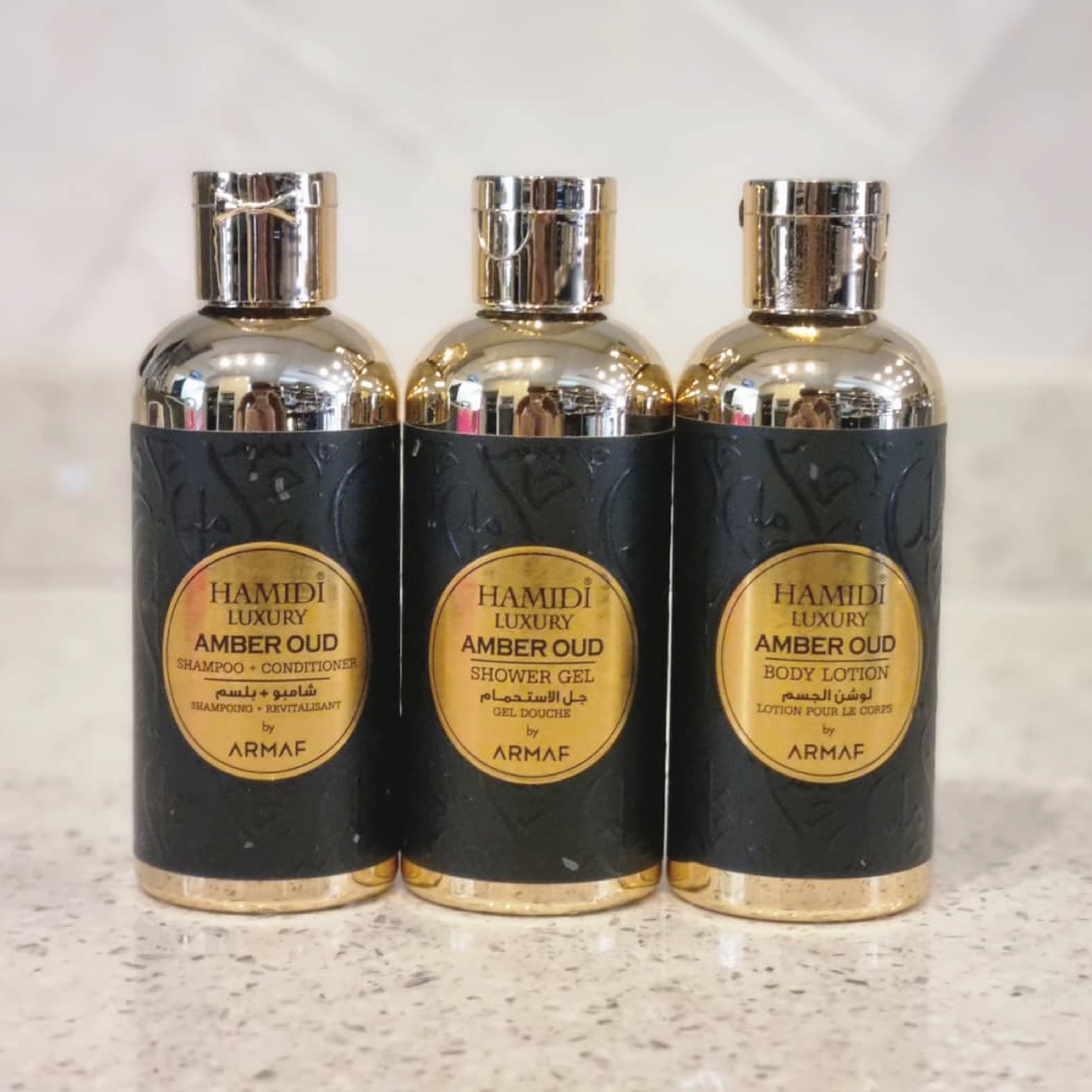 Hamidi Luxury Amber Oud 3 Bottle 95ml Gift Set
