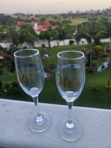 Wedding Glasses Mr and Mrs