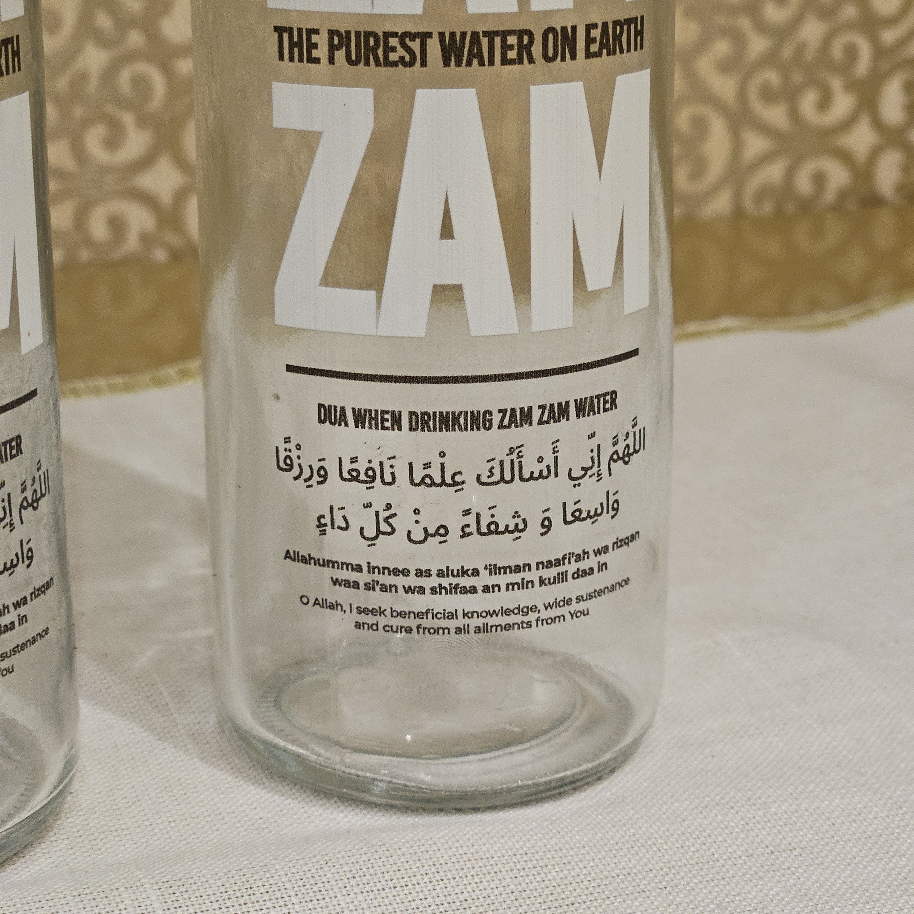 400ml Voss Style Zam Zam Glass Bottle