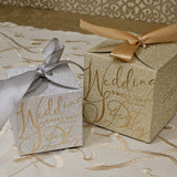Wedding Glitter Mini Gift Boxes