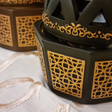 Oud Brander met Magnetiese Deksel - Ovaal met Goue Druk