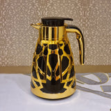 Noor Brown 1 liter vakuumfles met deksel (reliëf)