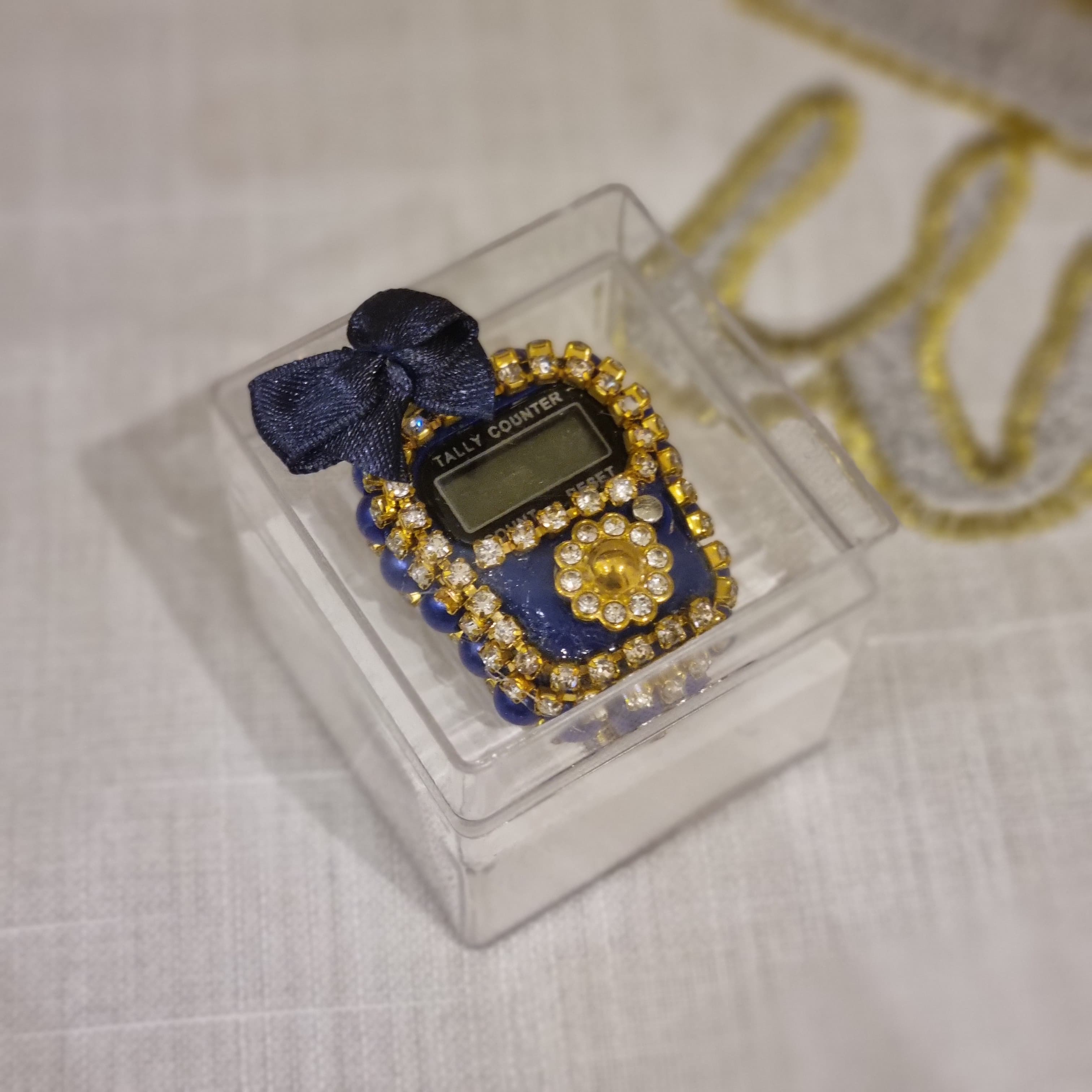 Ontwerpervinger Tasbeeh in 'n mini-geskenkboks