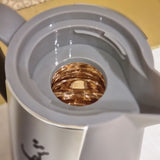 Noor Brown 1 liter vakuumfles met deksel (reliëf)