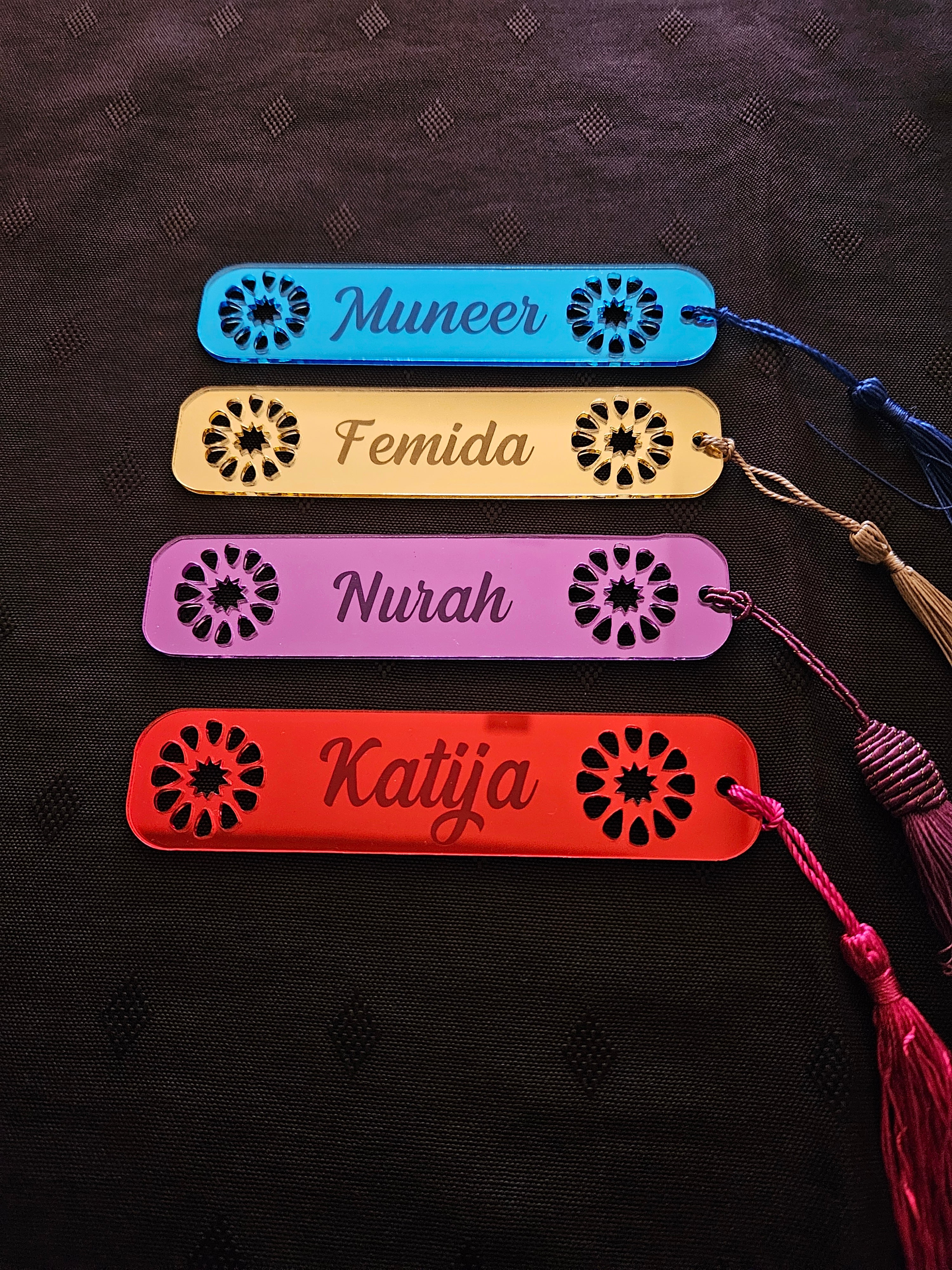 Bookmarks Acrylic Personalised Circular Design