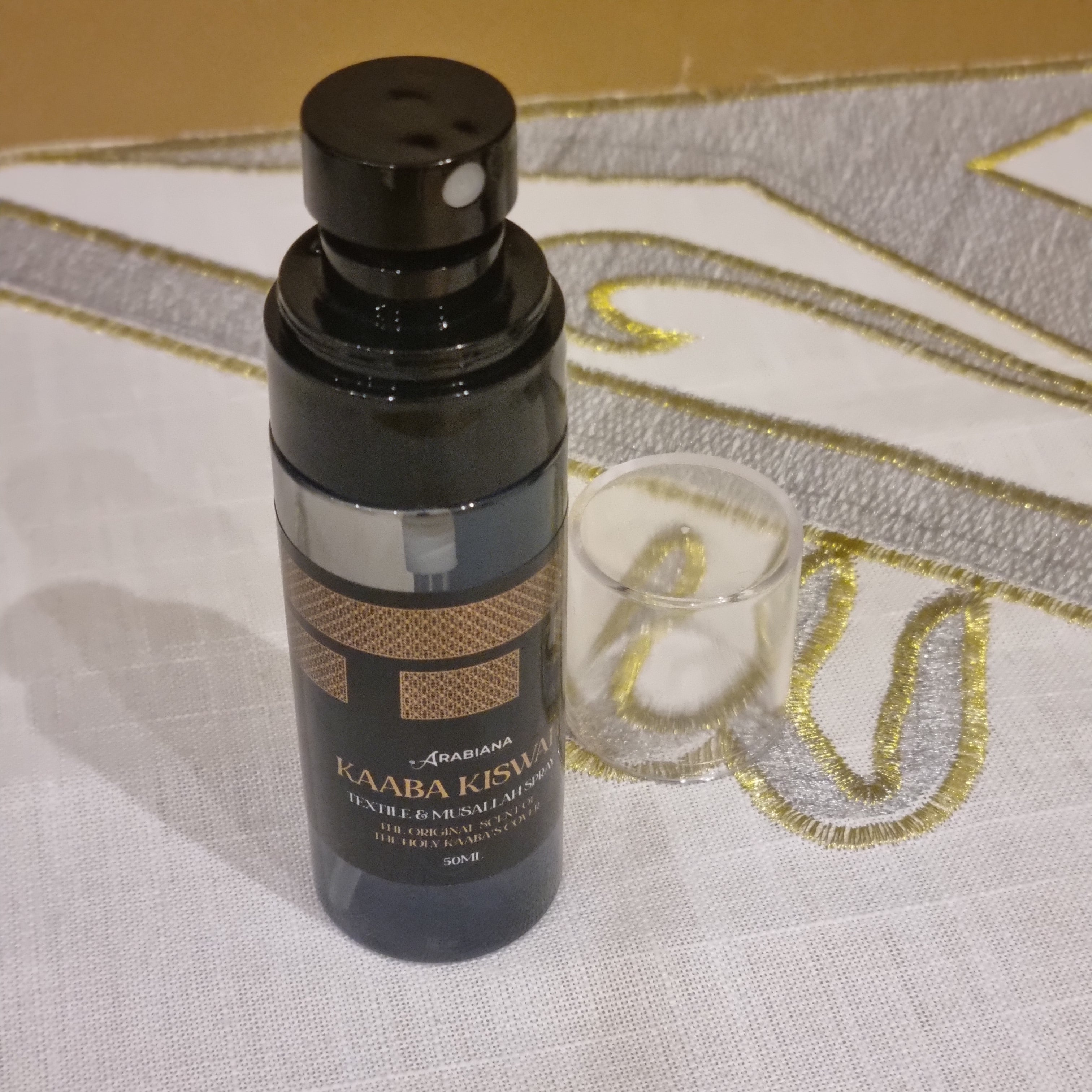 Mini Kaaba's Kiswah Tekstiel Spray 50ml