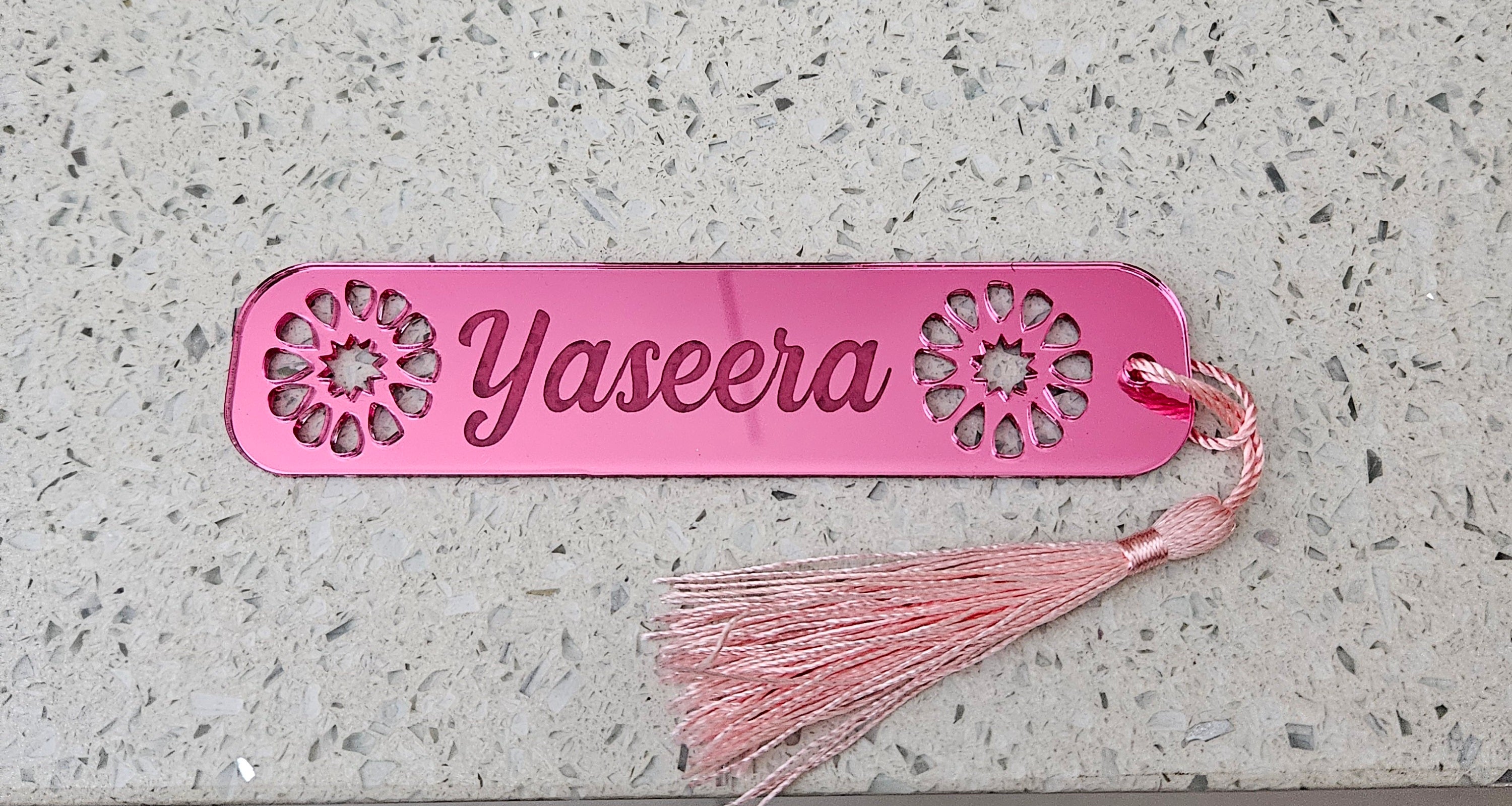 Bookmarks Acrylic Personalised Circular Design