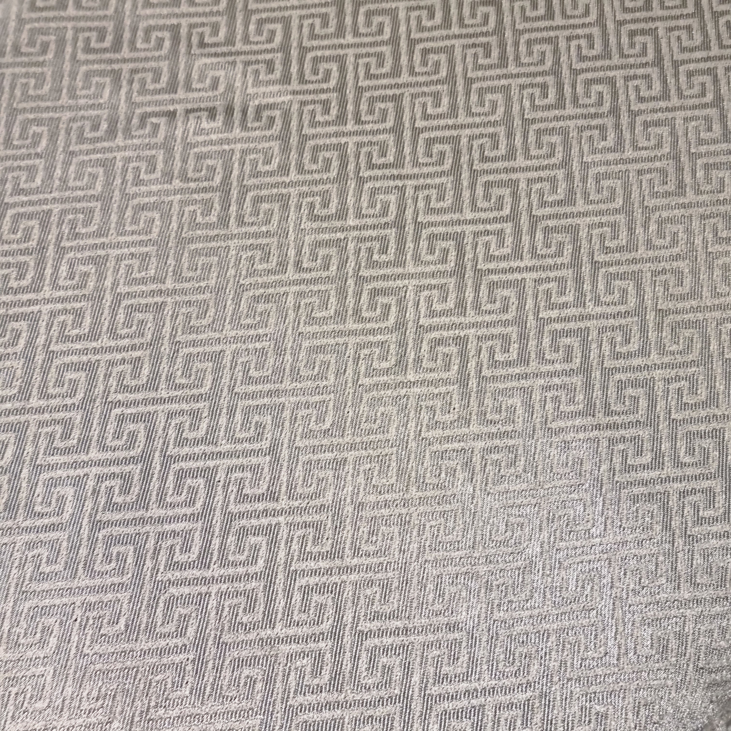 Grey Versace Design Luxury Tablecloth