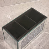 Crushed Glitter Mirror Make Up Holder