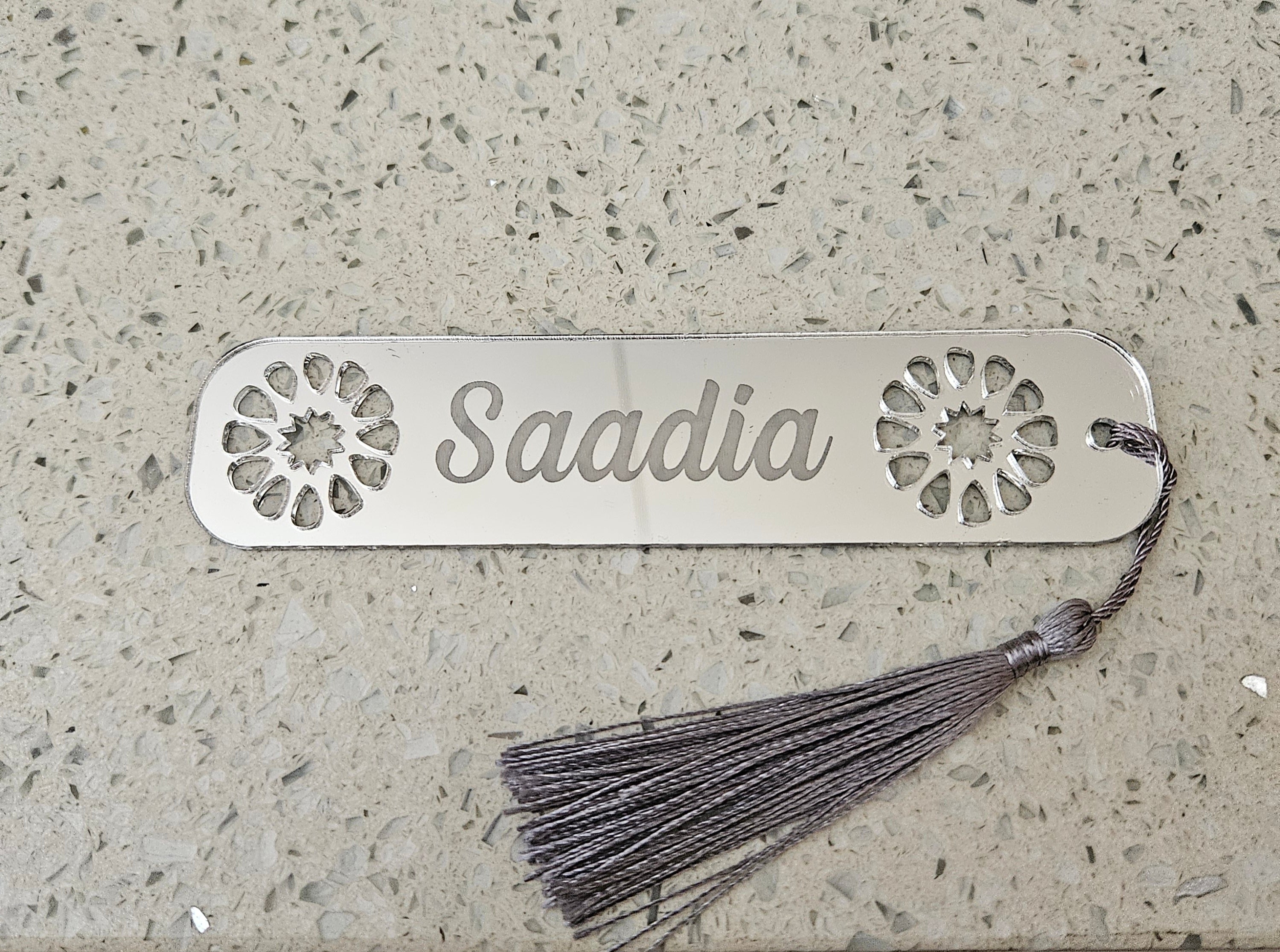 Bookmarks Acrylic Personalised Circular Design