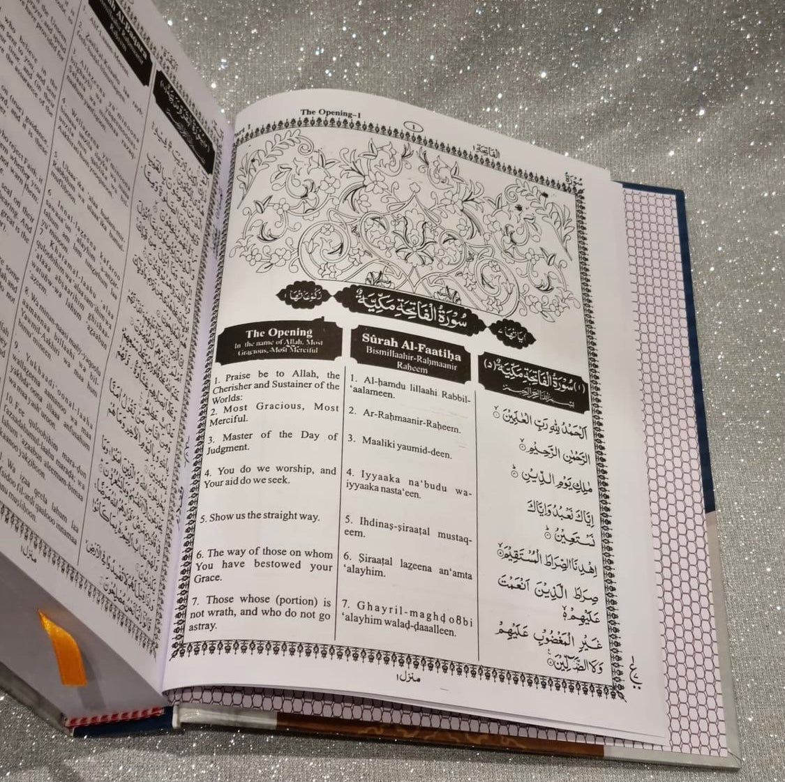 Transliteration Quran 3-in-1 with Arabic, English Translation & Transliteration
