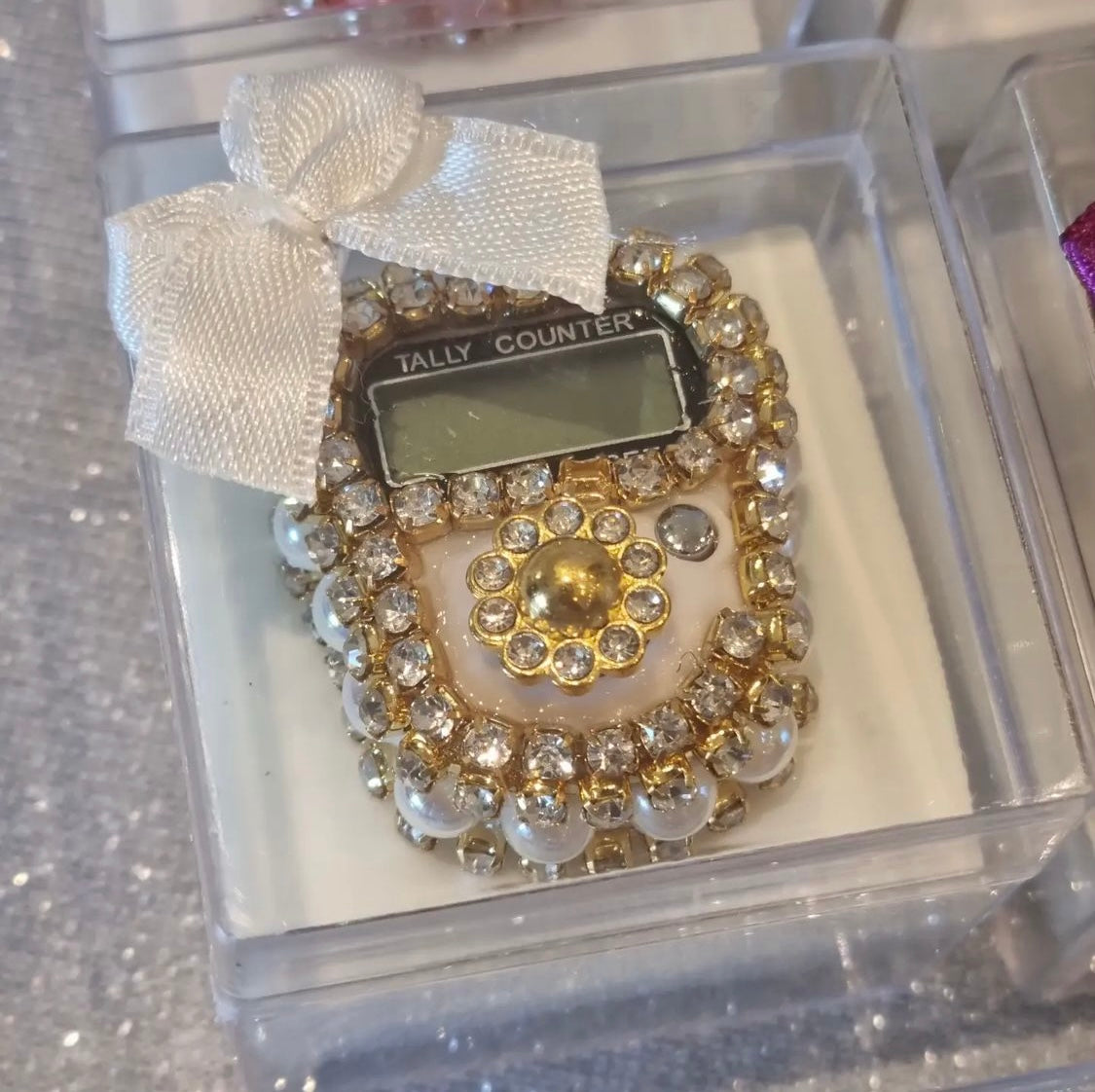 Ontwerpervinger Tasbeeh in 'n mini-geskenkboks