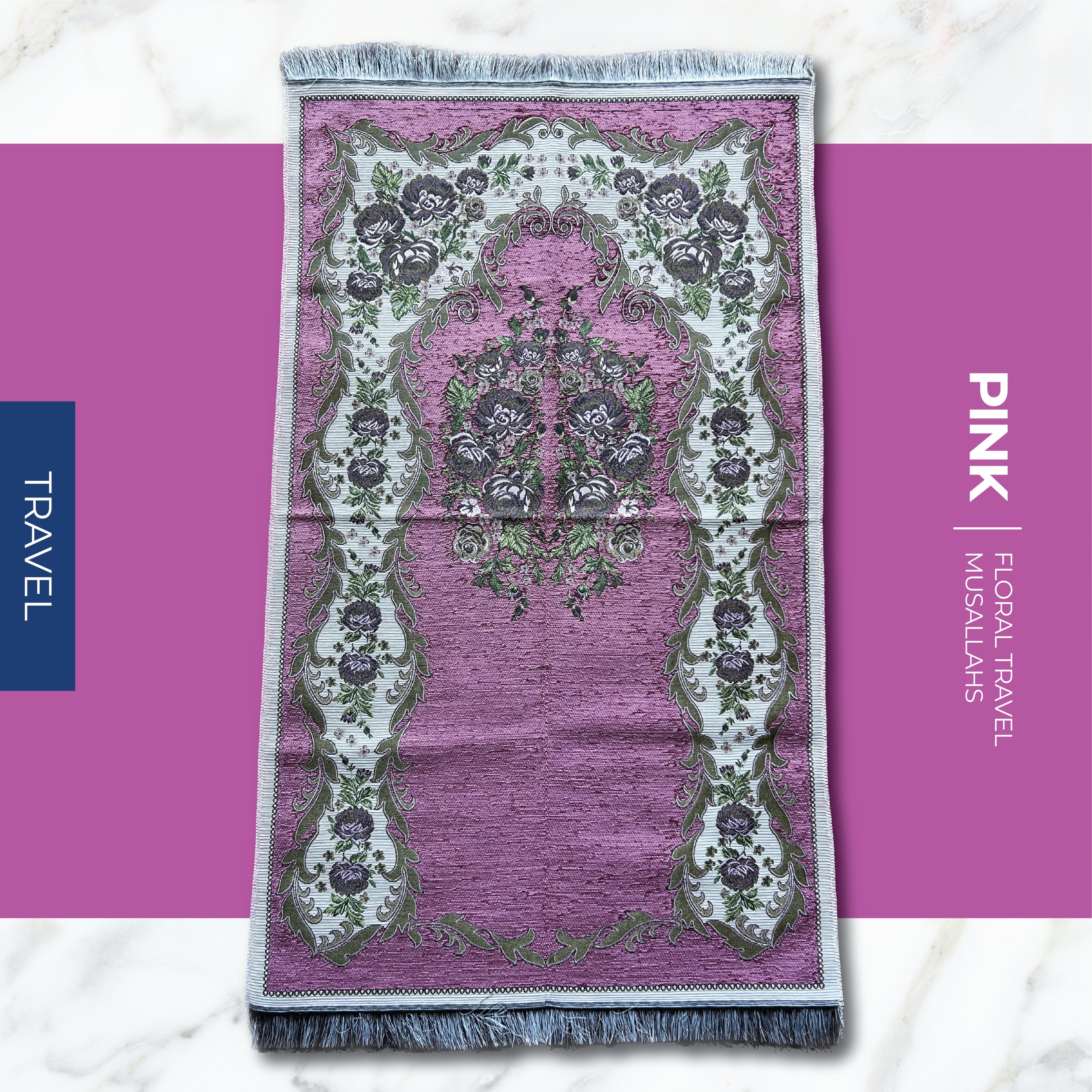 Floral Thick Travel Musallahs (4 kleure)