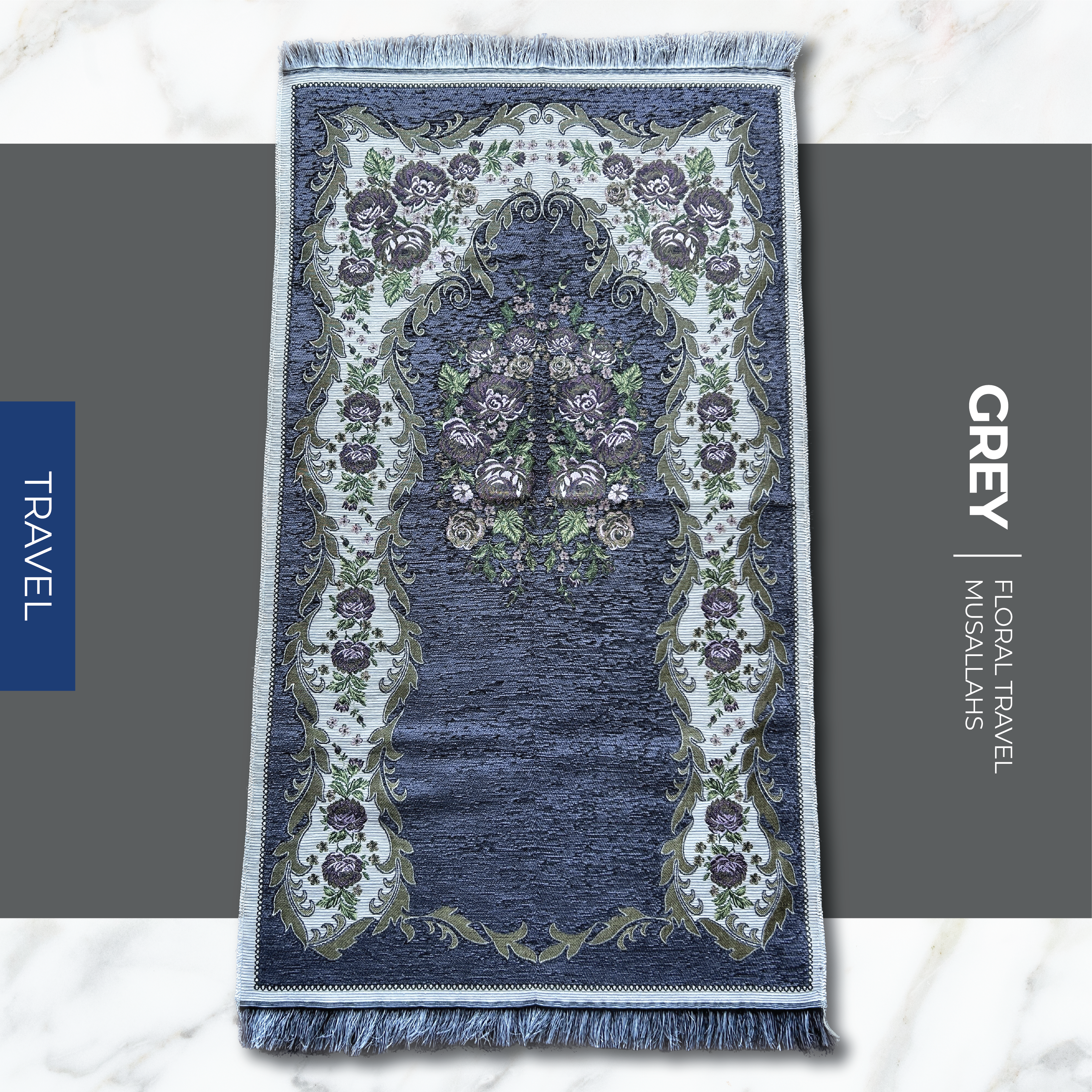 Floral Thick Travel Musallahs (4 kleure)