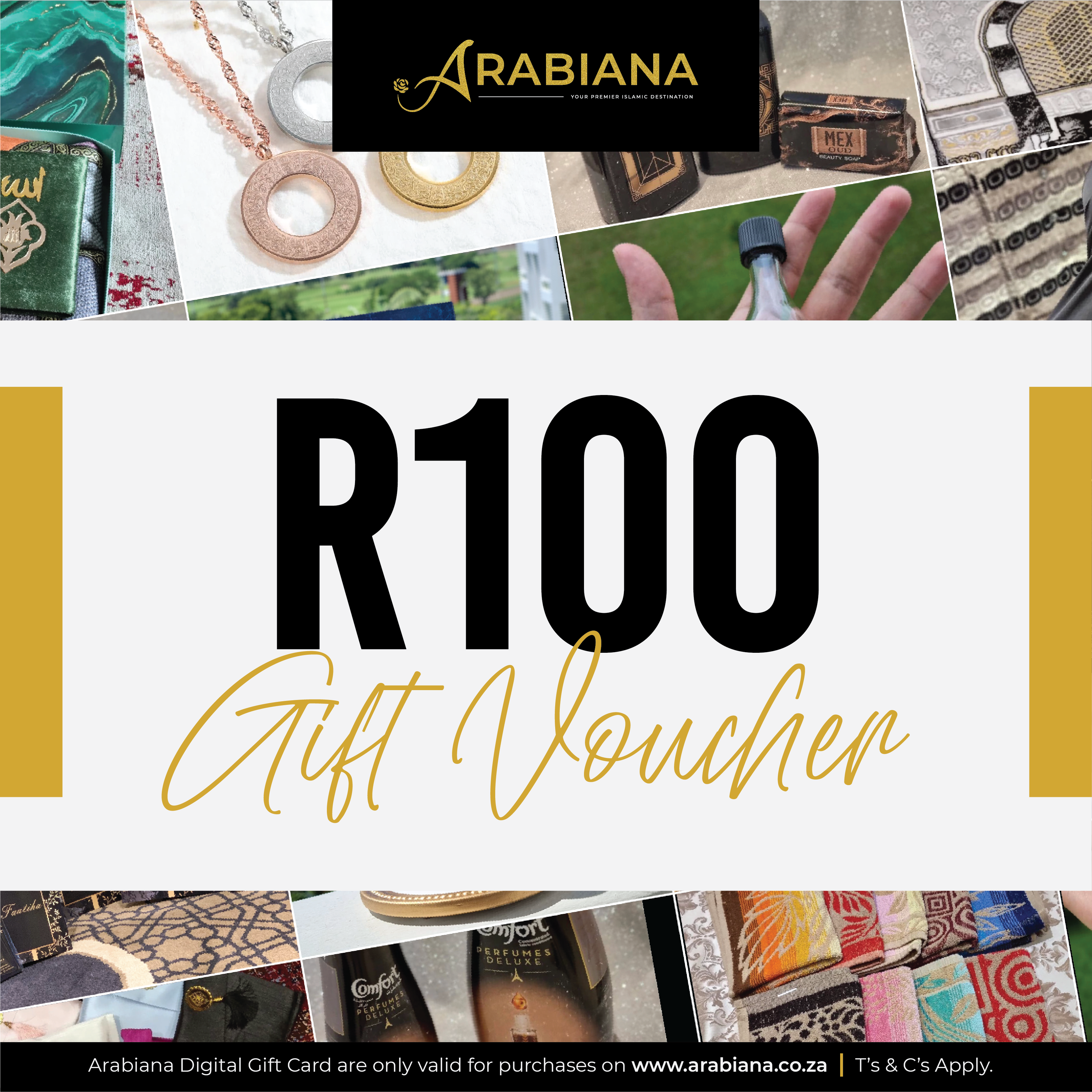 Geskenkbewys Arabiana R100 - Virtueel
