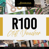 Geskenkbewys Arabiana R100 - Virtueel