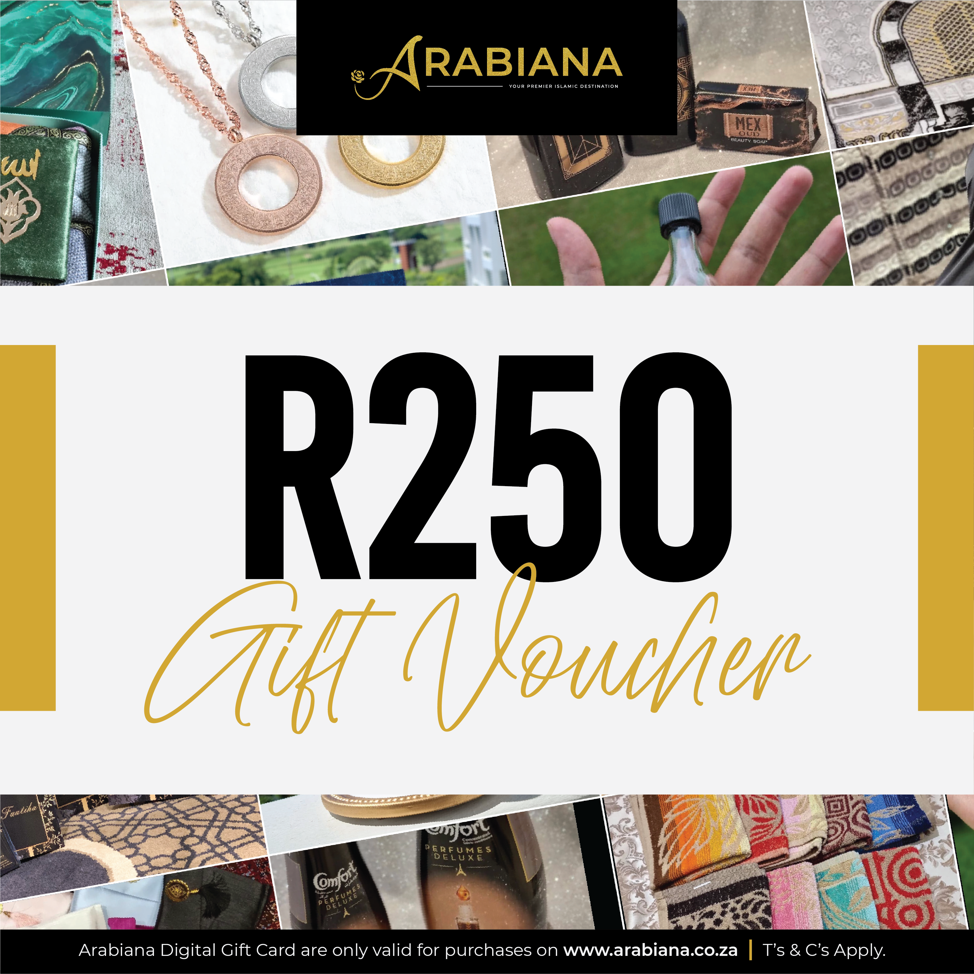 Geskenkbewys Arabiana R250 - Virtueel