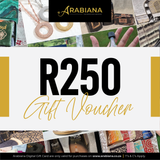 Geskenkbewys Arabiana R250 - Virtueel