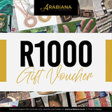 Geskenkbewys Arabiana R1000 - Virtueel