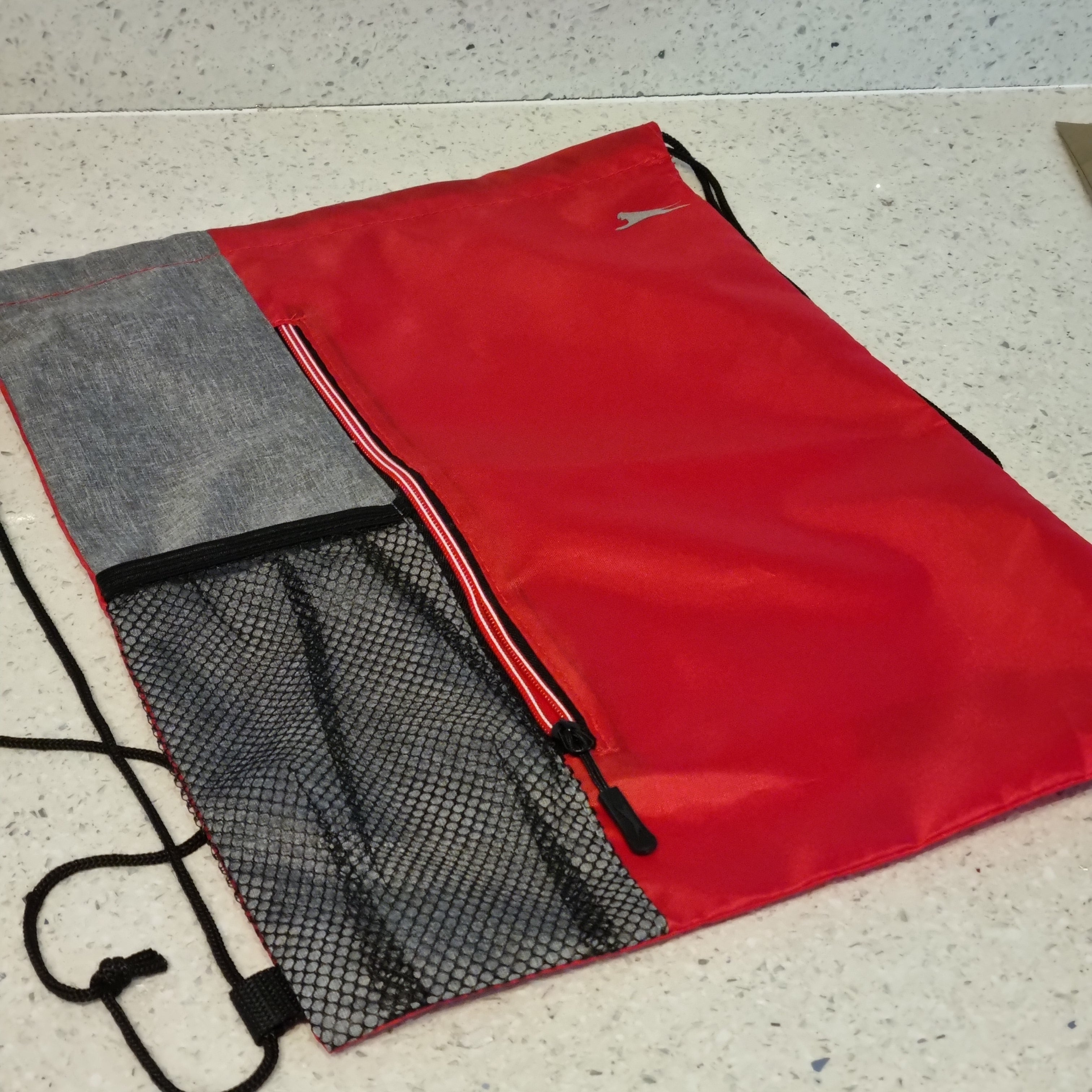 Drawstring Shoebags with Zip Pocket and Water Holder