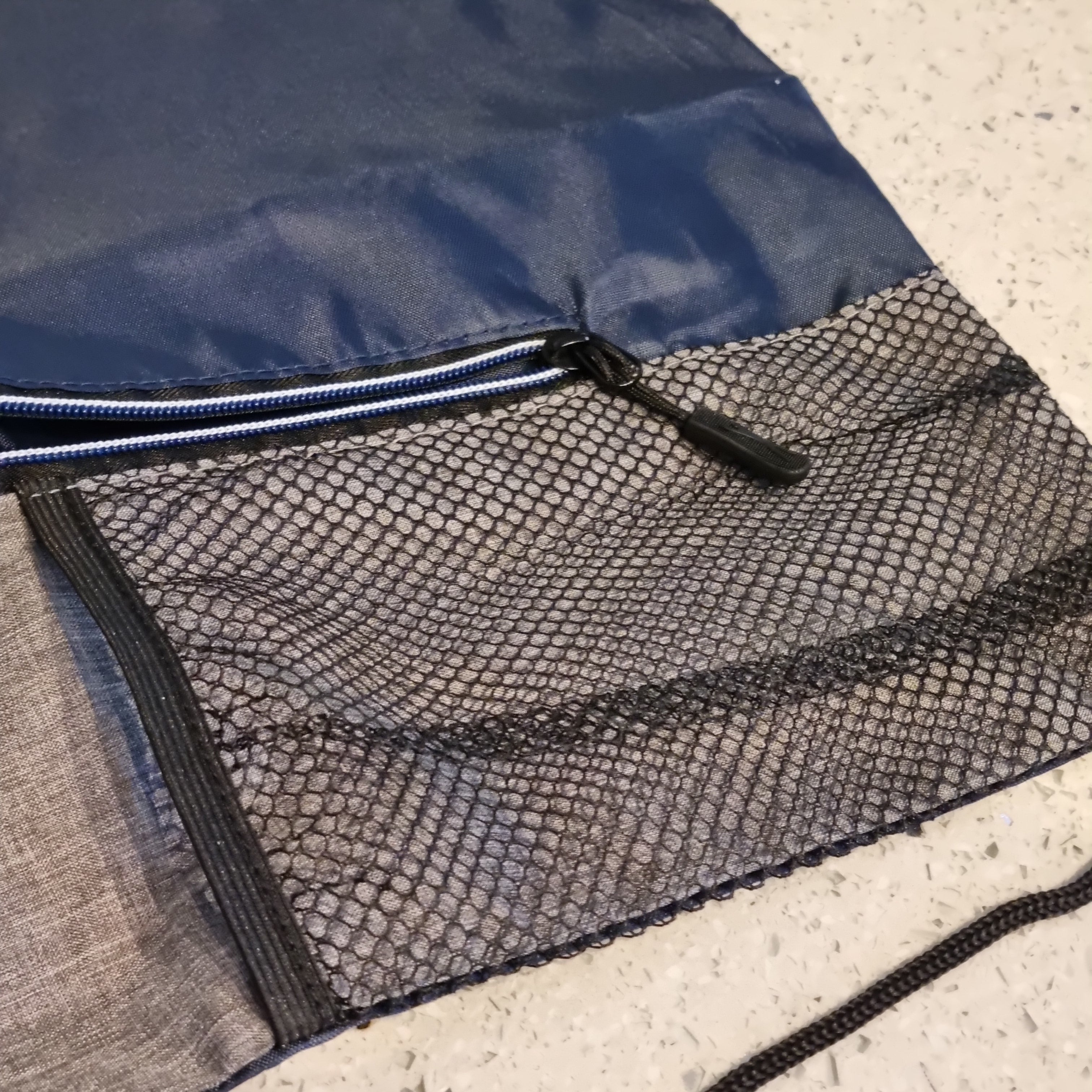 Drawstring Shoebags with Zip Pocket and Water Holder