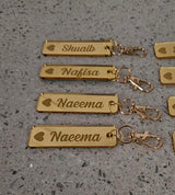 Personalised Engraved Keyring Hangable Rectangular Disc