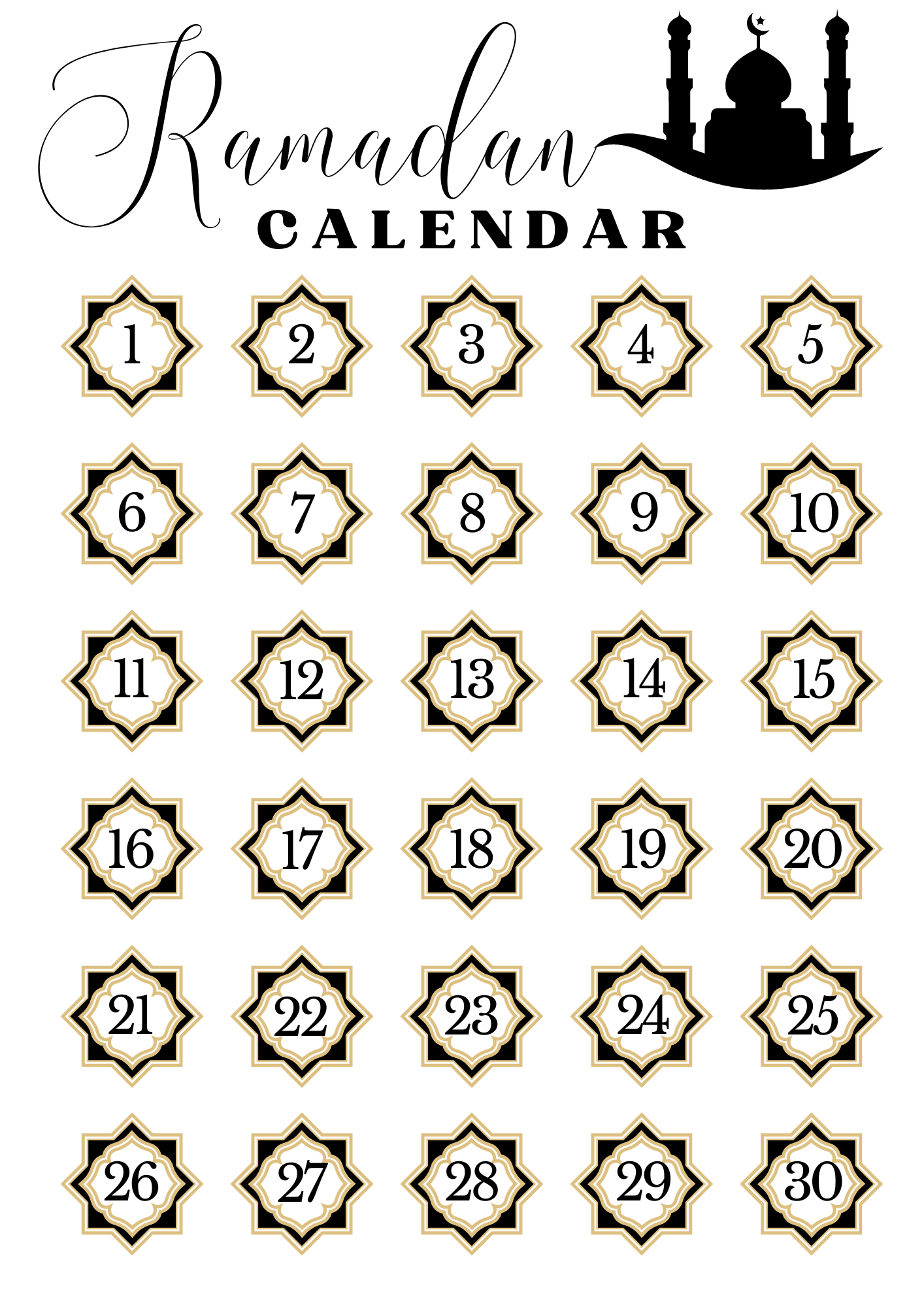 Izinkomishi zeRamadan Designs
