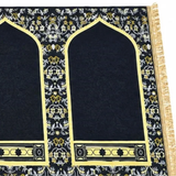 Family Musallah 4-Person - Kaaba Mehrab Floral Design (Non-Slip)