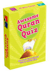 Yellow box of 'Awesome Quran Quiz' with a sheep illustration on a white background