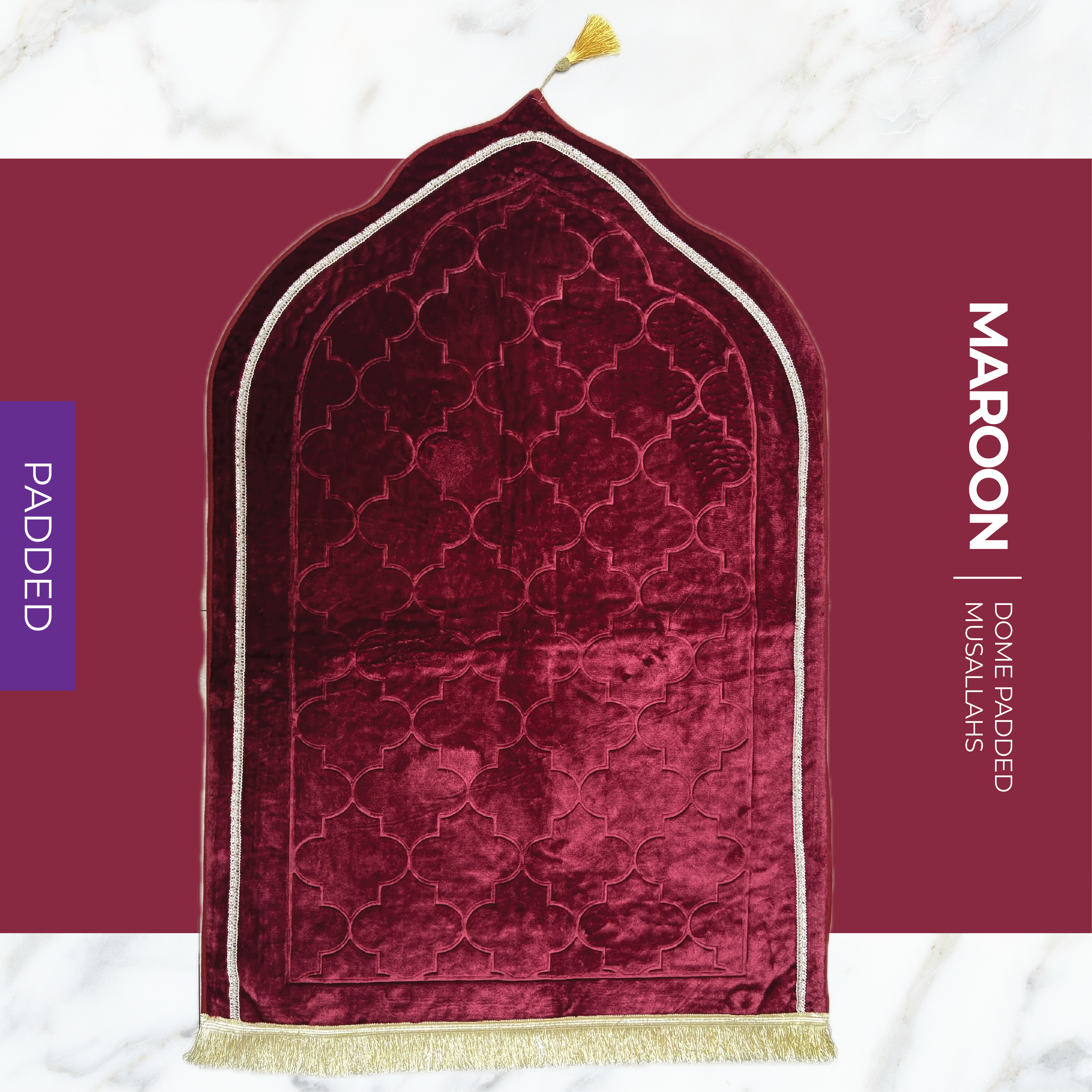 Dome Padded Soft-Touch Padded Musallahs (6 Colours)