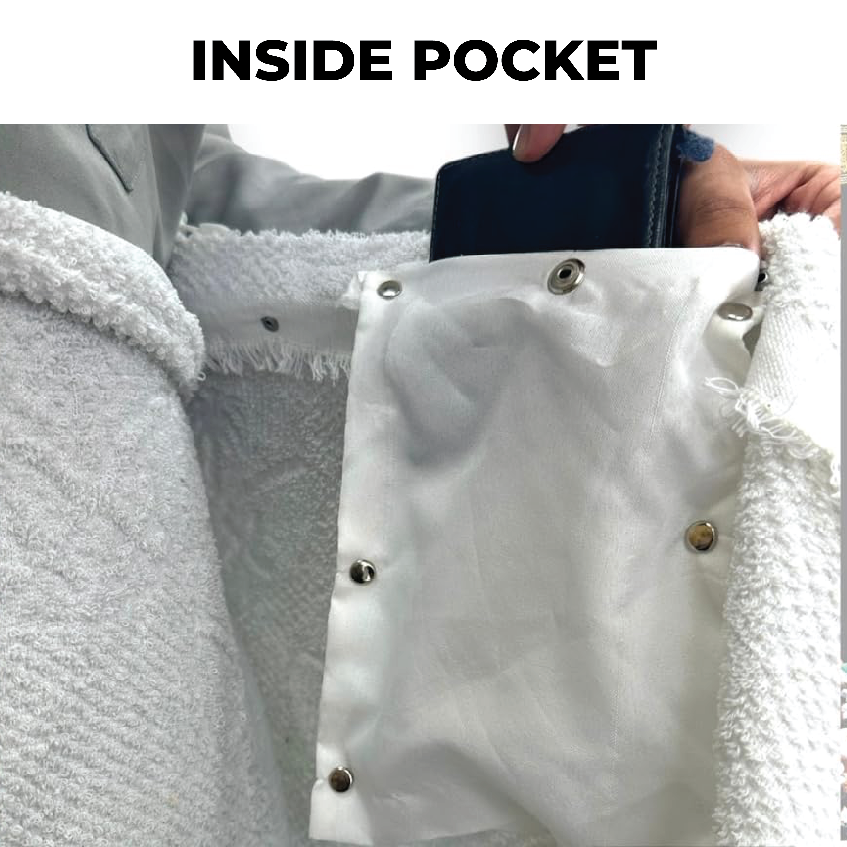 Adult Ihraam with Press Button & Elastic (One Size)