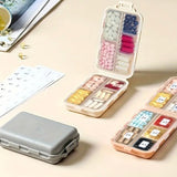Grey Travel Pill Organiser Box