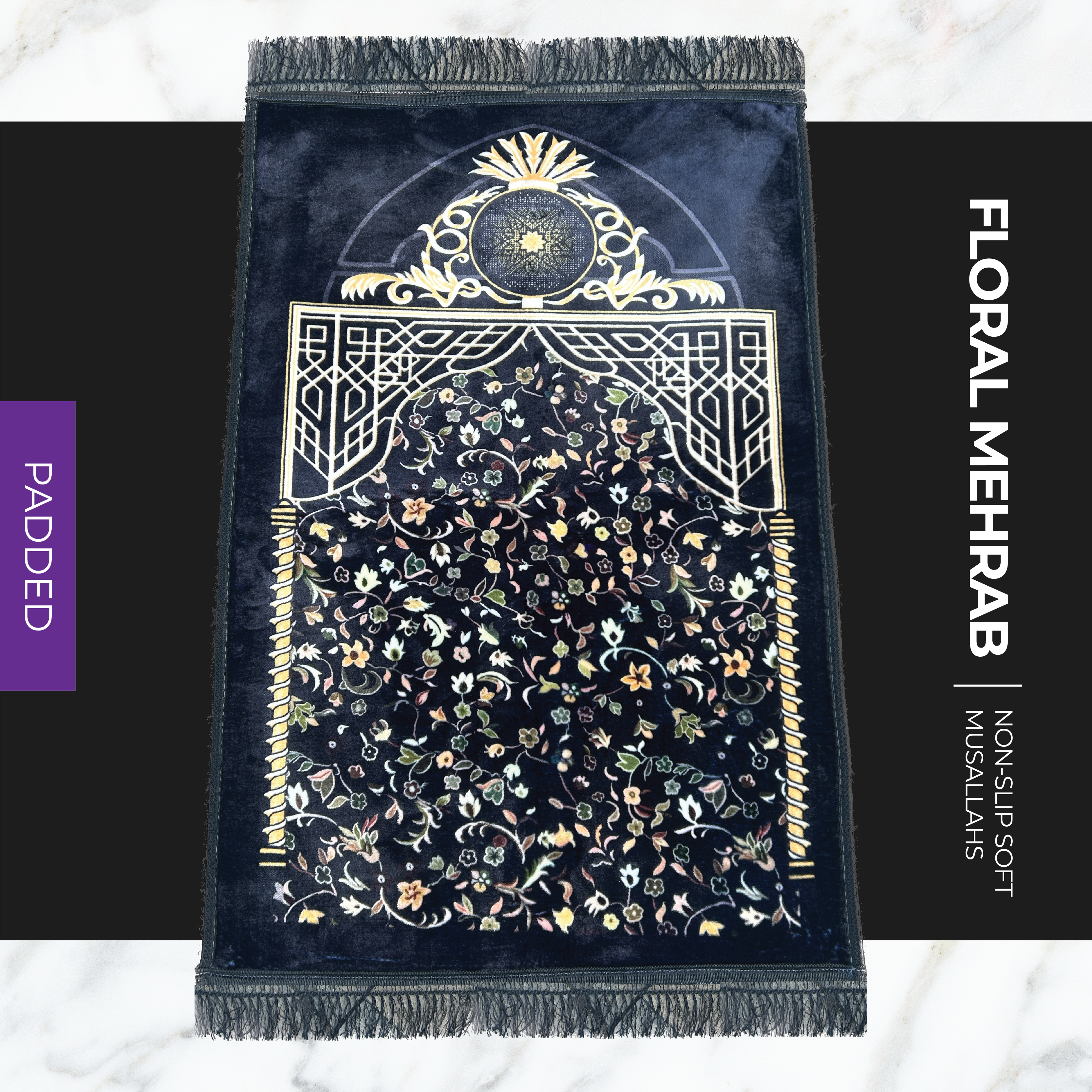 Designs Padded Soft-Touch Non-Slip Musallahs (2 Designs)