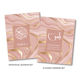 Pink Marble Single Para Quran &amp; 41 Yaseens Stel A5
