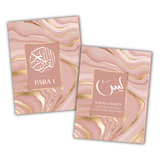 Pink Marble Single Para Quran & 41 Yaseens Set A5