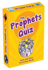 Yellow box of 'The Prophets Quiz' with a castle illustration on a white background
