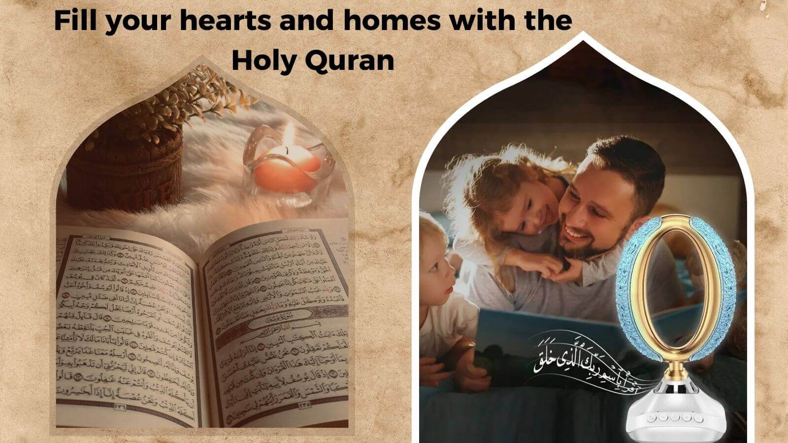 I-Quran Lamp SQ-850 Modren Quran Isipikha esineRemote Control 