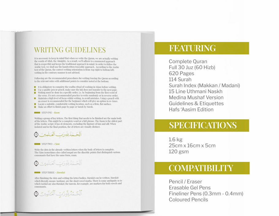 Quran Trace - Medina Uthmani (User Can Trace words of the Quran)