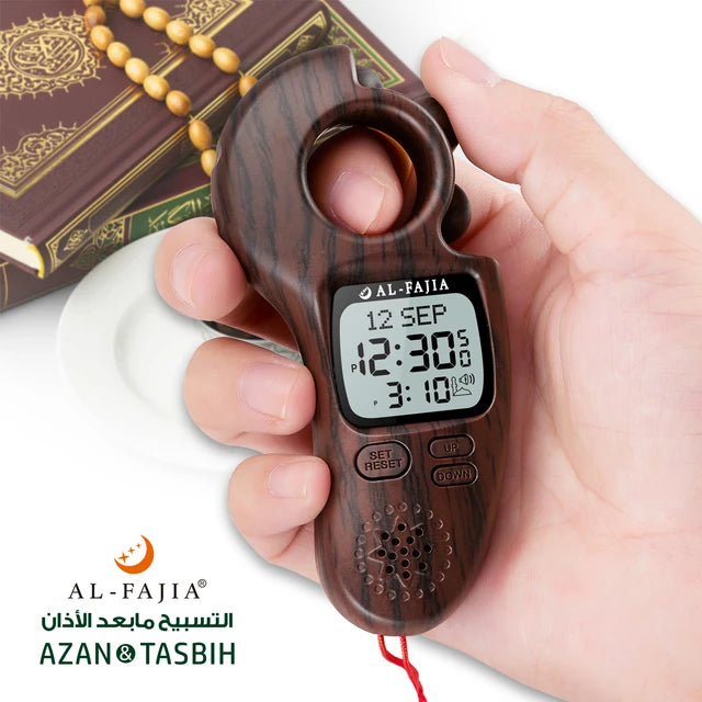 I-Digital Tasbeeh ene-Azaan nesondo elijikelezayo (Imibala emi-6)