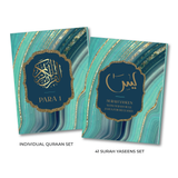 Skakerings van Blou Enkel Para Quran &amp; 41 Yaseens Stel A5