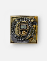 Ontwerper Tasbeeh Geskenkstel Combo - Finger Tasbeeh plus Beaded Tasbeeh