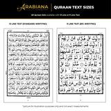 Black Calligraphy Single Para Quran & 41 Yaseens Set A5