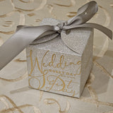 Wedding Glitter Mini Gift Boxes