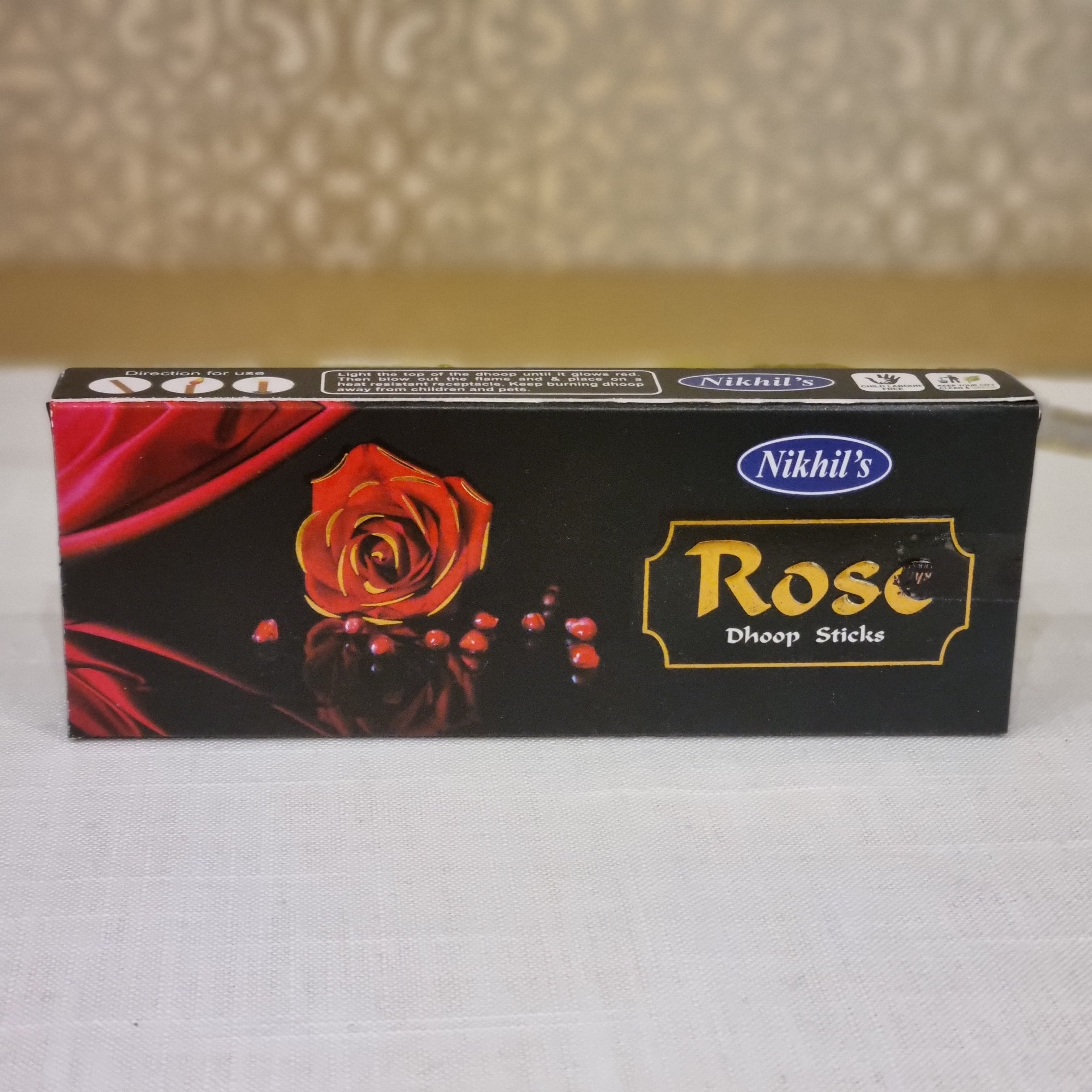 Rose Dhoop Incense Sticks (Agarbathi) 20s