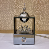 I-Arabic Calligraphy Teapot-Style Rainbow Print Oud Burner