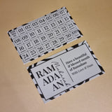 Grey Ramadan Gift Tag + Eid Countdown Card