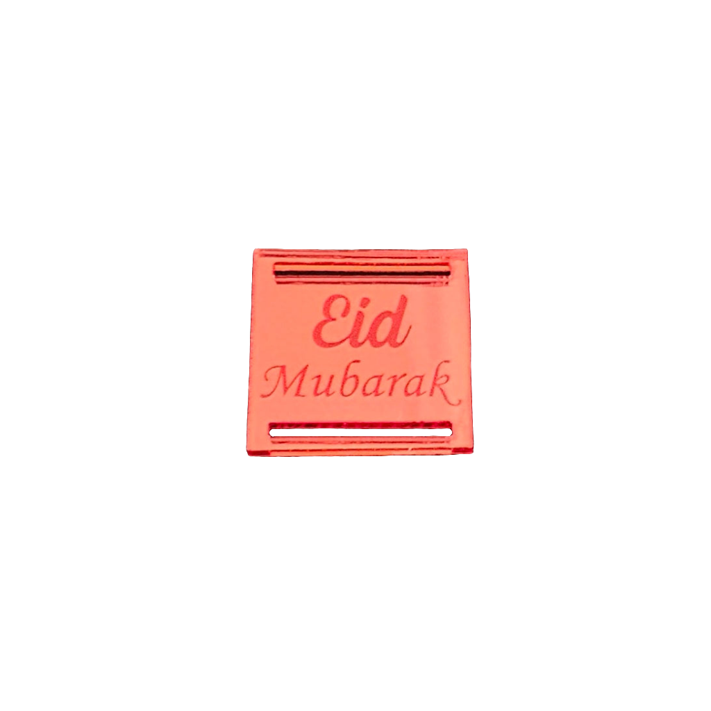 Eid Mubarak Perspex Ribbon Tags