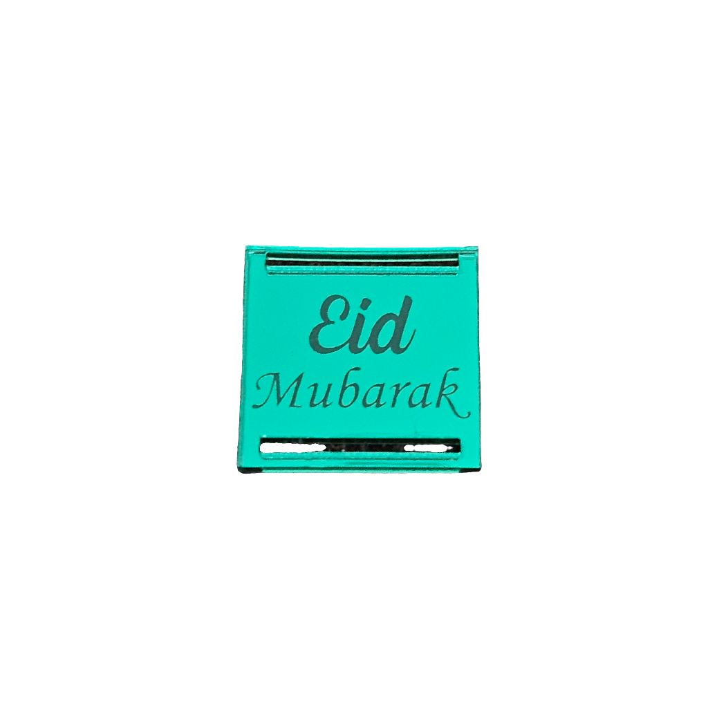 Eid Mubarak Perspex Ribbon Tags